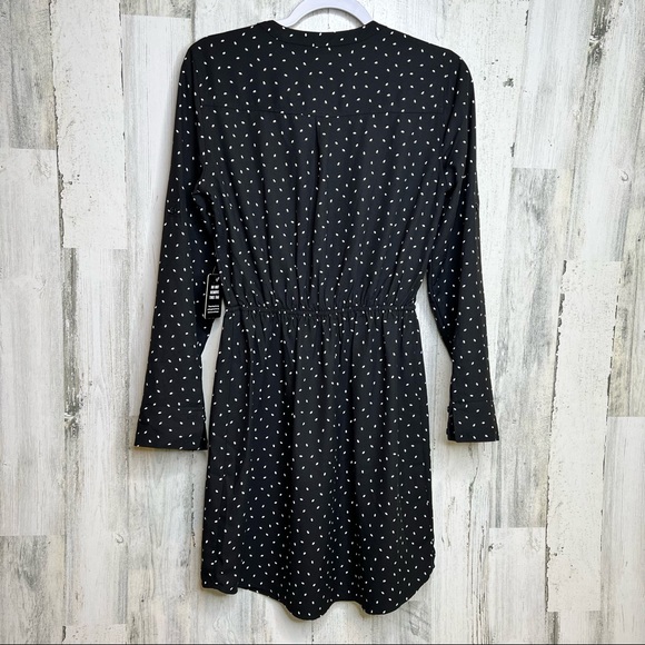 Express Black/White Polka Dot Dress - Picture 4 of 8